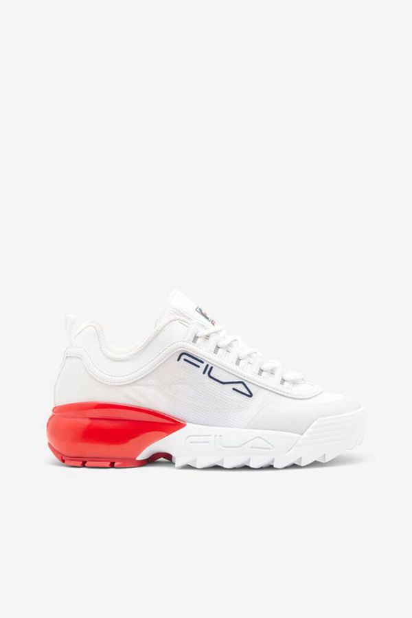 Fila Disruptor 2A Women's Sneakers - White/Navy/Red,NZ 350-16298